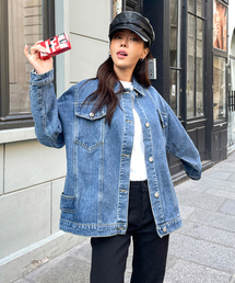 BBAEBBAE（ペッペ）の「ポケットサイドバックルデニムジャケット（デニムジャケット）」