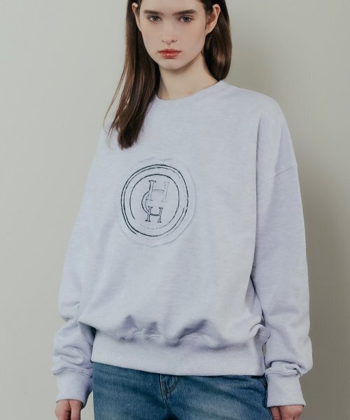 HARDCORE HAPPINESS(ハードコアハピネス)の「ROUND COMBINATION SWEATSHIRT_MELANGE GREY(スウェット・レディース・その他・FREE)」の6枚目の写真