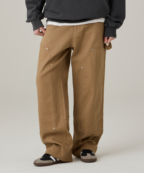URBANAGE(アーバンエイジ)の「コットンカーペンターワイドパンツブラウン(その他パンツ・レディース・その他・SMALL/MEDIUM/LARGE/X-LARGE)」の4枚目の写真