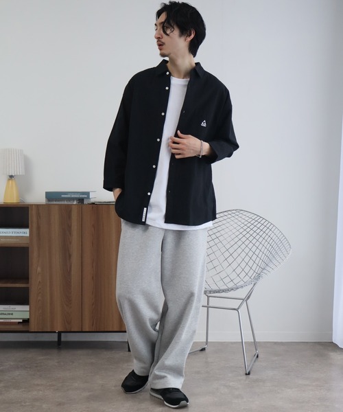 GERRY(ジェリー)の「【GERRY/ジェリー】パナマ胸刺繍 レギュラー 七分袖シャツ(シャツ/ブラウス・メンズ・ネイビー/ストライプ/ベージュ/ホワイト/ブラック・M/L/LL)」の14枚目の写真