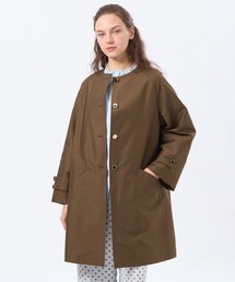 MACKINTOSH PHILOSOPHY（マッキントッシュ フィロソフィー）の「【LEE4月号/蛯原友里さん着用】【WELBURY NO COLLAR(ウェルベリーノーカーラー)】ダブルクロス製（ノーカラーコート）」