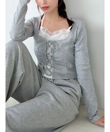 レースアップリブトップス（Tシャツ/カットソー）｜RESEXXY