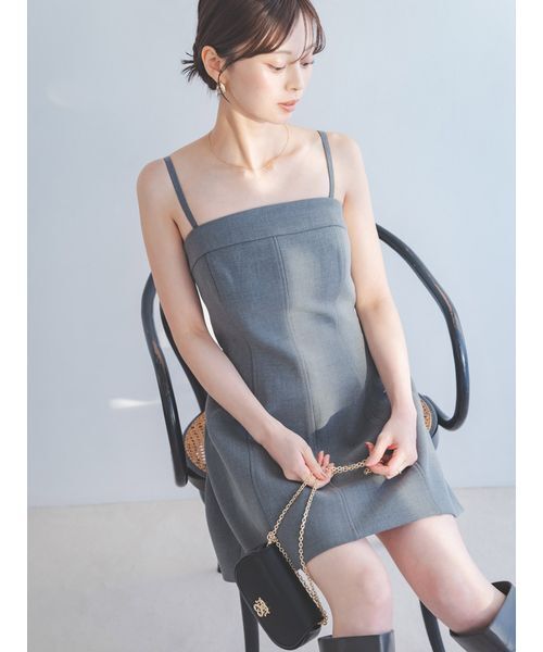 SNIDEL（スナイデル）の「ベアミニワンピース（ワンピース・レディース・カーキ/ブラック/グレー・1/0）」の8枚目の写真