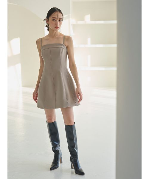 SNIDEL（スナイデル）の「ベアミニワンピース（ワンピース・レディース・カーキ/ブラック/グレー・1/0）」の22枚目の写真