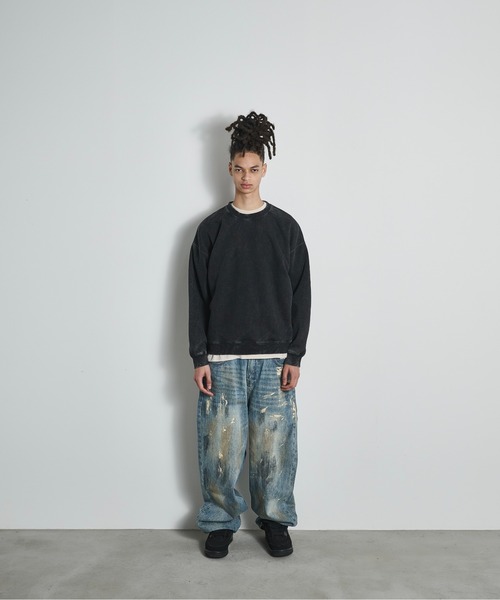 BLANK HOTEL(ブランクホテル)の「Pigment Dyed Sweat Shirt / ピグメントスウェットシャツ(スウェット・メンズ・ピンク/ブラック/グリーン/ブラウン・XL/L/M)」の22枚目の写真