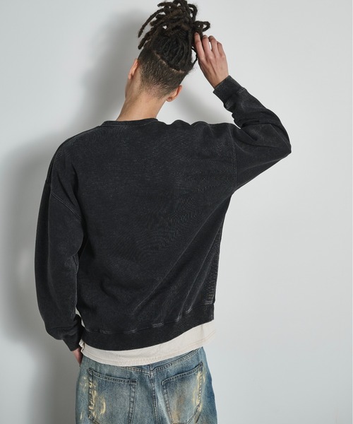 BLANK HOTEL(ブランクホテル)の「Pigment Dyed Sweat Shirt / ピグメントスウェットシャツ(スウェット・メンズ・ピンク/ブラック/グリーン/ブラウン・XL/L/M)」の20枚目の写真