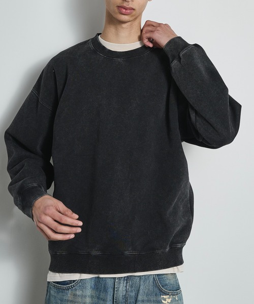 BLANK HOTEL(ブランクホテル)の「Pigment Dyed Sweat Shirt / ピグメントスウェットシャツ(スウェット・メンズ・ピンク/ブラック/グリーン/ブラウン・XL/L/M)」の21枚目の写真