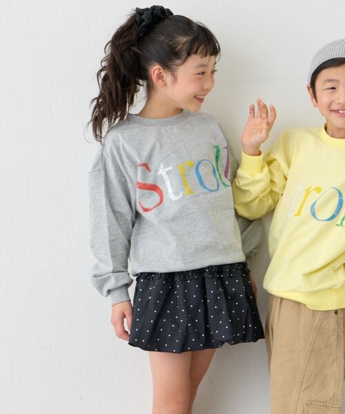 CIAOPANIC TYPY(チャオパニックティピー)の「【KIDS】ロンT感覚で着れる!ロゴオーバースウェット《ジュニアサイズあり》(Tシャツ/カットソー・キッズ・サックスブルー/グレー/ネイビー/イエロー・LARGE/X-LARGE/XX-LARGE/SMALL/MEDIUM)」の10枚目の写真