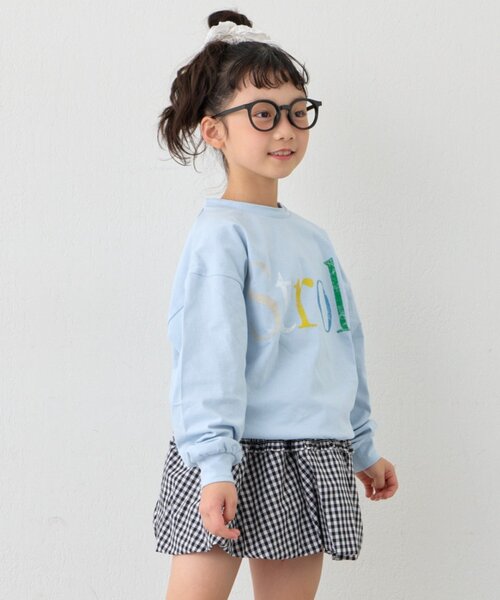 CIAOPANIC TYPY(チャオパニックティピー)の「【KIDS】ロンT感覚で着れる!ロゴオーバースウェット《ジュニアサイズあり》(Tシャツ/カットソー・キッズ・サックスブルー/グレー/ネイビー/イエロー・LARGE/X-LARGE/XX-LARGE/SMALL/MEDIUM)」の17枚目の写真