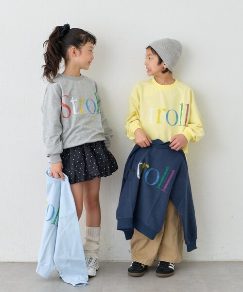 CIAOPANIC TYPY(チャオパニックティピー)の「【KIDS】ロンT感覚で着れる!ロゴオーバースウェット《ジュニアサイズあり》(Tシャツ/カットソー・キッズ・サックスブルー/グレー/ネイビー/イエロー・LARGE/X-LARGE/XX-LARGE/SMALL/MEDIUM)」の19枚目の写真