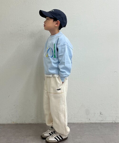 CIAOPANIC TYPY(チャオパニックティピー)の「【KIDS】ロンT感覚で着れる!ロゴオーバースウェット《ジュニアサイズあり》(Tシャツ/カットソー・キッズ・サックスブルー/グレー/ネイビー/イエロー・LARGE/X-LARGE/XX-LARGE/SMALL/MEDIUM)」の20枚目の写真