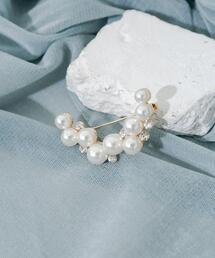 SMELLY | ランダムパールビジューブローチ(ブローチ/コサージュ)