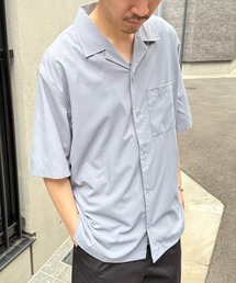 MAGASIN DE MODE Brew（マガジンデモードブリュー）の「【MAGASIN DE MODE Brew】オープンカラーシアーシャツ 6270-9050 MNY　UVカット　快適素材　接触冷感（シャツ/ブラウス）」