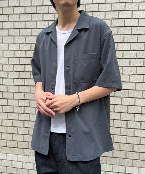 セール】【MAGASIN DE MODE Brew】オープンカラーシアーシャツ 6270