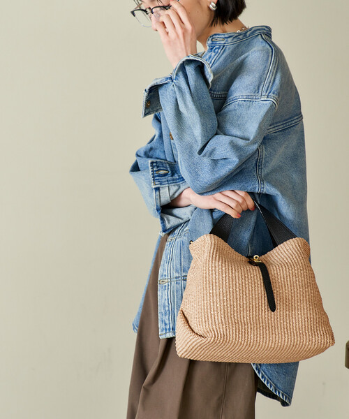 VIOLAd'ORO/ヴィオラドーロ SANDRO/ベルト付きハンドバッグ/2wayかご