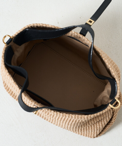 VIOLAd'ORO/ヴィオラドーロ SANDRO/ベルト付きハンドバッグ/2wayかご