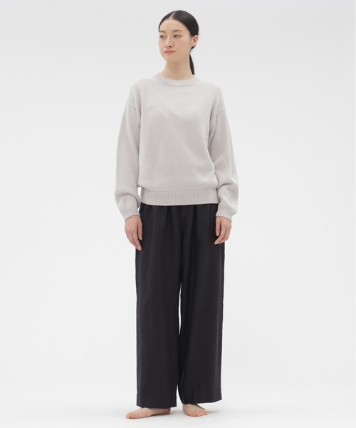 MARGARET HOWELL(マーガレットハウエル)の「HIGH TWIST COTTON LINEN(ニット/セーター・レディース・ライトグレー/ピンク・FREE)」の3枚目の写真