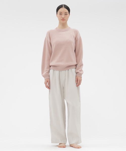 MARGARET HOWELL(マーガレットハウエル)の「HIGH TWIST COTTON LINEN(ニット/セーター・レディース・ライトグレー/ピンク・FREE)」の8枚目の写真