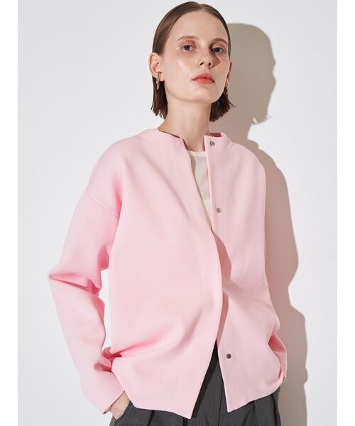 ELENDEEK(エレンディーク)の「コクーンフォルムカーディガン(カーディガン/ボレロ・レディース・ブラック/ブラウン/ピンク/ミント/オフホワイト・FREE)」の13枚目の写真