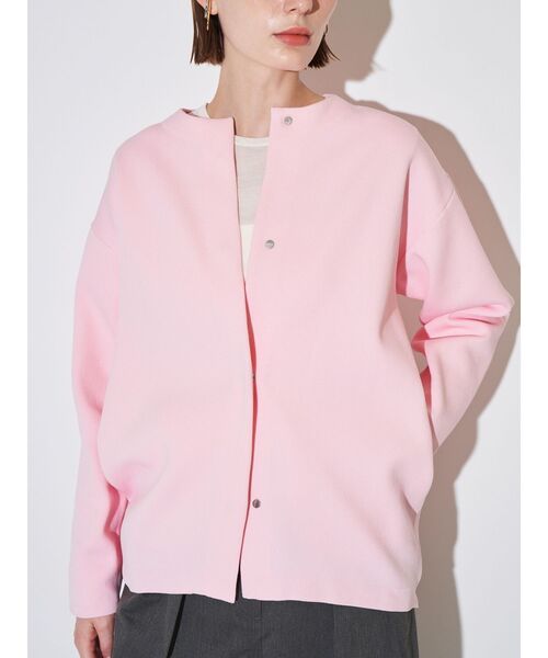 ELENDEEK(エレンディーク)の「コクーンフォルムカーディガン(カーディガン/ボレロ・レディース・ブラック/ブラウン/ピンク/ミント/オフホワイト・FREE)」の16枚目の写真