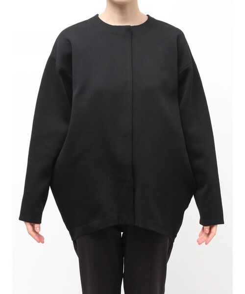 ELENDEEK(エレンディーク)の「コクーンフォルムカーディガン(カーディガン/ボレロ・レディース・ブラック/ブラウン/ピンク/ミント/オフホワイト・FREE)」の9枚目の写真