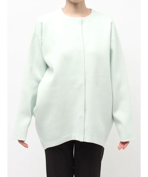 ELENDEEK(エレンディーク)の「コクーンフォルムカーディガン(カーディガン/ボレロ・レディース・ブラック/ブラウン/ピンク/ミント/オフホワイト・FREE)」の11枚目の写真