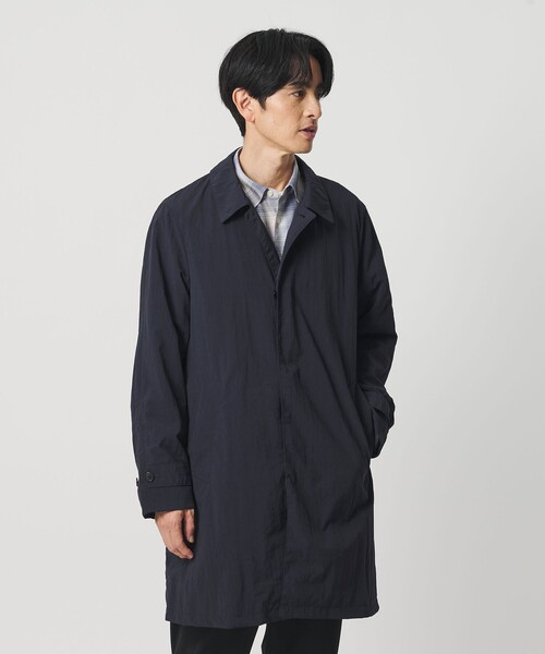 BEAUTY&YOUTH UNITED ARROWS（ビューティーアンドユースユナイテッドアローズ）の「PERTEX ナイロン バルマカン コート 撥水（ステンカラーコート・メンズ・オリーブ/ネイビー/ベージュ/ライトグレー・S/L/XL/M）」の14枚目の写真