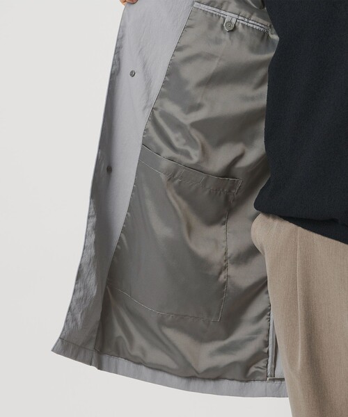 BEAUTY&YOUTH UNITED ARROWS（ビューティーアンドユースユナイテッドアローズ）の「PERTEX ナイロン バルマカン コート 撥水（ステンカラーコート・メンズ・オリーブ/ネイビー/ベージュ/ライトグレー・S/L/XL/M）」の18枚目の写真