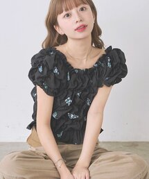 Kastane（カスタネ）の「【累計販売数3万枚! 再追加 着痩せ◎】クシュクシュブラウス（シャツ/ブラウス）」