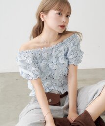 Layered Tulle Ribbon Vest/レイヤードチュールリボンベスト【MAISON