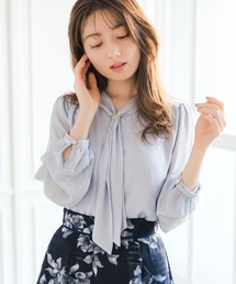2026春夏新作 リング付き5wayタイブラウス