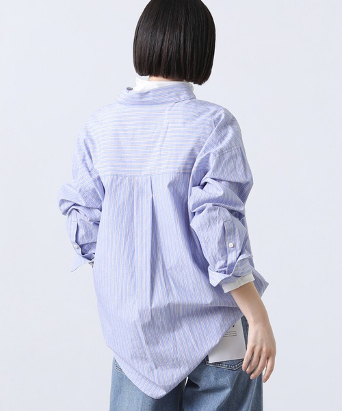 Gready Brilliant（グレディブリリアン）の「ＬＵストライプカラーシャツ（シャツ/ブラウス・レディース・ピンク/イエロー/ブルー・38）」の10枚目の写真