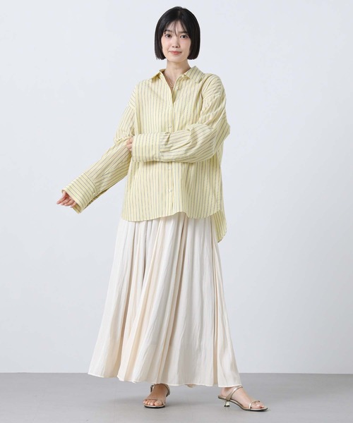 Gready Brilliant（グレディブリリアン）の「ＬＵストライプカラーシャツ（シャツ/ブラウス・レディース・ピンク/イエロー/ブルー・38）」の18枚目の写真