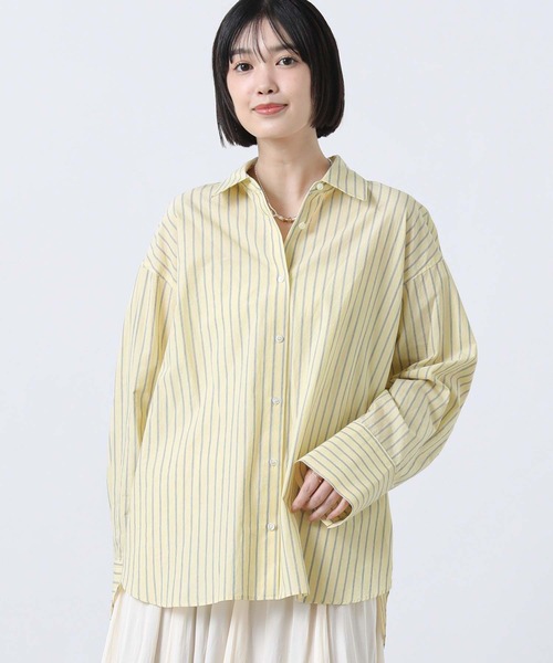 Gready Brilliant（グレディブリリアン）の「ＬＵストライプカラーシャツ（シャツ/ブラウス・レディース・ピンク/イエロー/ブルー・38）」の19枚目の写真