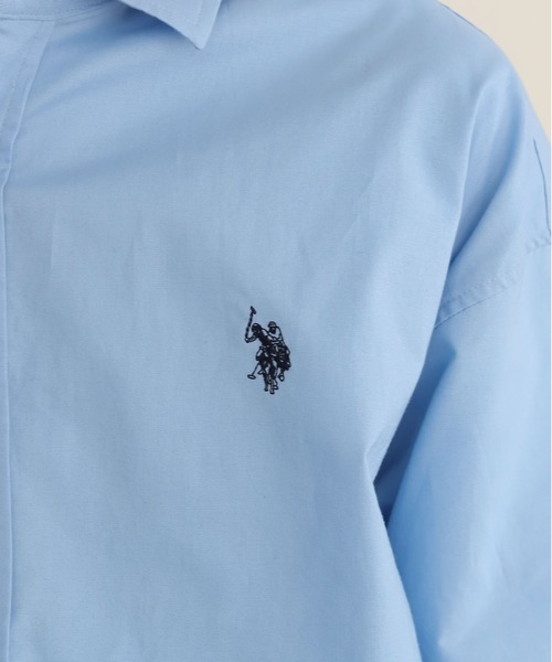 U.S. POLO ASSN.（ユーエスポロアッスン）の「∴WEGO/【26年春新作】U.S. POLO ASSN.別注シャツ（シャツ/ブラウス・メンズ・ブルー/その他1/ホワイト/その他2・LARGE/MEDIUM）」の17枚目の写真