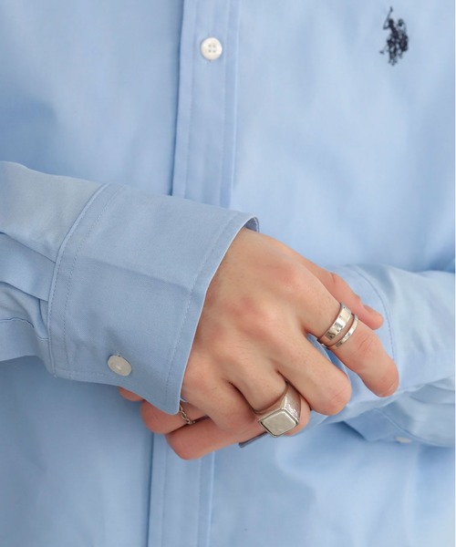 U.S. POLO ASSN.（ユーエスポロアッスン）の「∴WEGO/【26年春新作】U.S. POLO ASSN.別注シャツ（シャツ/ブラウス・メンズ・ブルー/その他1/ホワイト/その他2・LARGE/MEDIUM）」の19枚目の写真