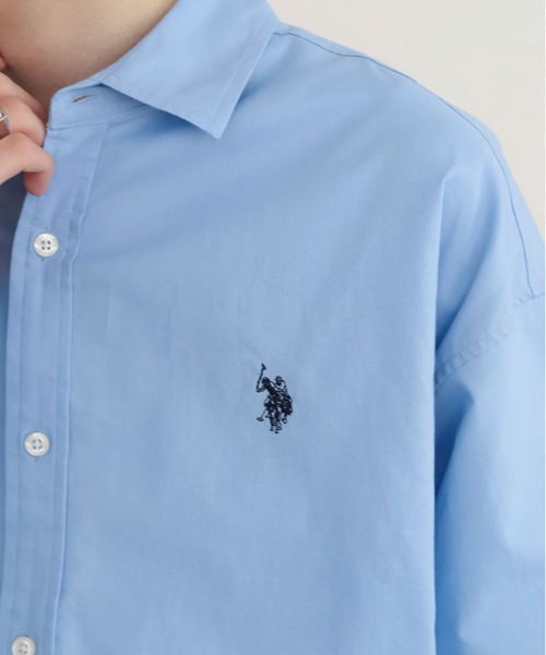 U.S. POLO ASSN.（ユーエスポロアッスン）の「∴WEGO/【26年春新作】U.S. POLO ASSN.別注シャツ（シャツ/ブラウス・メンズ・ブルー/その他1/ホワイト/その他2・LARGE/MEDIUM）」の20枚目の写真