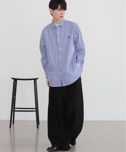 U.S. POLO ASSN.（ユーエスポロアッスン）の「∴WEGO/【26年春新作】U.S. POLO ASSN.別注シャツ（シャツ/ブラウス・メンズ・ブルー/その他1/ホワイト/その他2・LARGE/MEDIUM）」の7枚目の写真