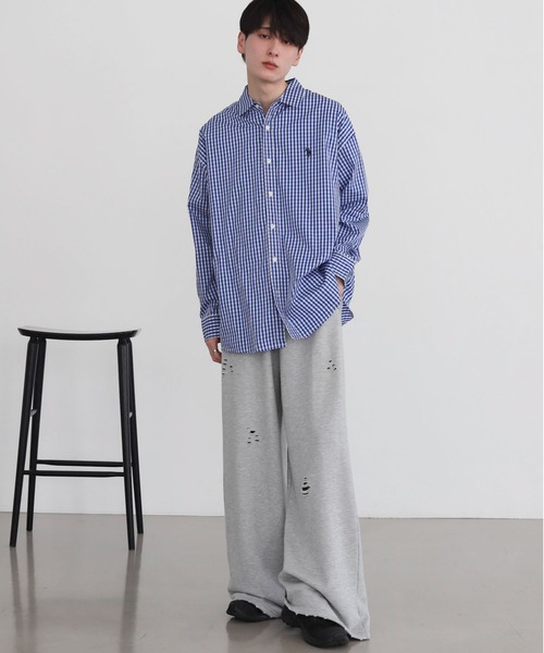 U.S. POLO ASSN.（ユーエスポロアッスン）の「∴WEGO/【26年春新作】U.S. POLO ASSN.別注シャツ（シャツ/ブラウス・メンズ・ブルー/その他1/ホワイト/その他2・LARGE/MEDIUM）」の15枚目の写真