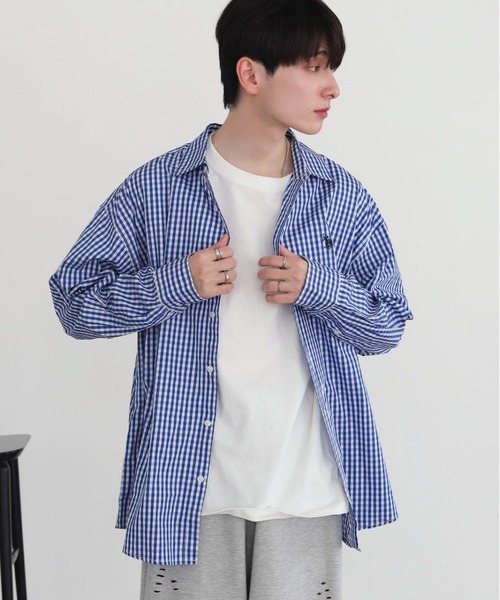 U.S. POLO ASSN.（ユーエスポロアッスン）の「∴WEGO/【26年春新作】U.S. POLO ASSN.別注シャツ（シャツ/ブラウス・メンズ・ブルー/その他1/ホワイト/その他2・LARGE/MEDIUM）」の10枚目の写真