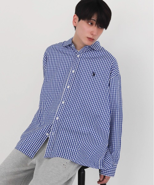 U.S. POLO ASSN.（ユーエスポロアッスン）の「∴WEGO/【26年春新作】U.S. POLO ASSN.別注シャツ（シャツ/ブラウス・メンズ・ブルー/その他1/ホワイト/その他2・LARGE/MEDIUM）」の8枚目の写真