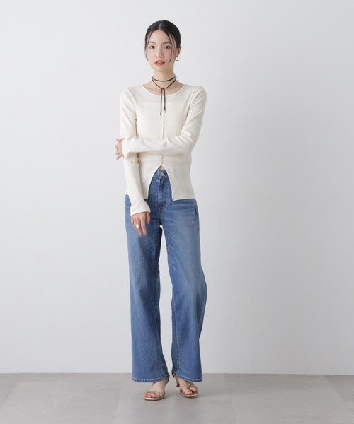 Healthy denim(ヘルシーデニム)の「Healthy DENIM/Quiche(デニムパンツ・レディース・ライトブルー/ダークブルー・23/24/25)」の3枚目の写真