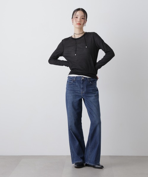 Healthy denim(ヘルシーデニム)の「Healthy DENIM/Quiche(デニムパンツ・レディース・ライトブルー/ダークブルー・23/24/25)」の12枚目の写真