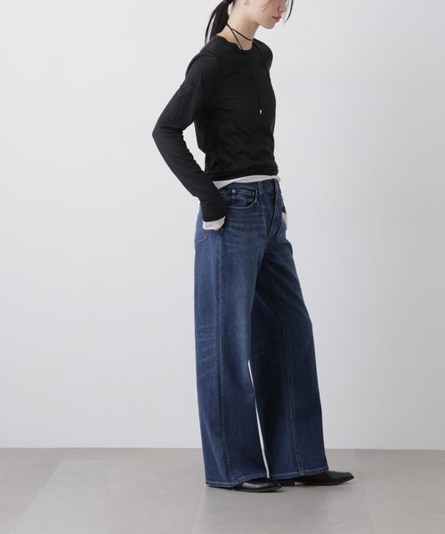 Healthy denim(ヘルシーデニム)の「Healthy DENIM/Quiche(デニムパンツ・レディース・ライトブルー/ダークブルー・23/24/25)」の13枚目の写真