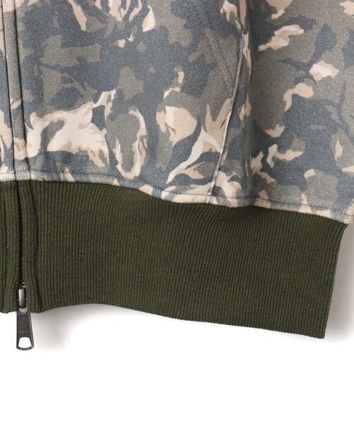 atmos pink(アトモスピンク)の「atmos pink Rose Camouflage Zip-up Hoodie / アトモス ピンク ローズ カモフラージュ ジップアップ フーディ(パーカー・レディース・ピンク/カーキ・FREE)」の16枚目の写真