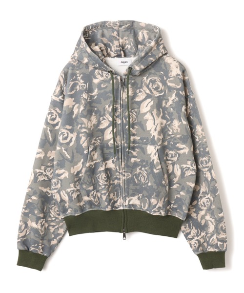 atmos pink(アトモスピンク)の「atmos pink Rose Camouflage Zip-up Hoodie / アトモス ピンク ローズ カモフラージュ ジップアップ フーディ(パーカー・レディース・ピンク/カーキ・FREE)」の11枚目の写真