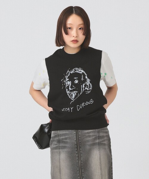 Ray BEAMS（レイビームス）の「【別注】PENNEY’S / Print Vest（ベスト・レディース・ホワイト/ブラック・ONE SIZE）」の10枚目の写真