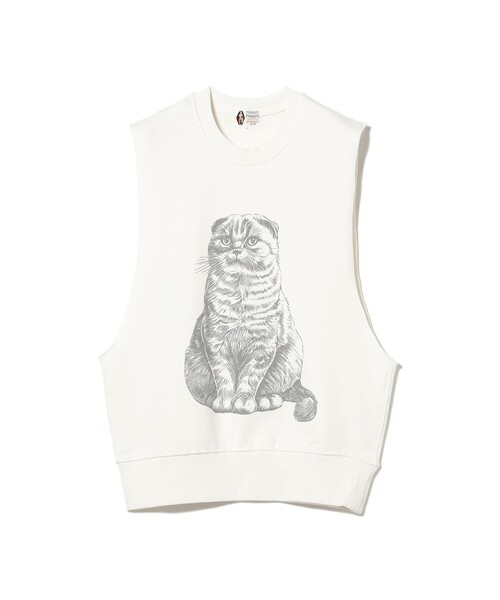 Ray BEAMS（レイビームス）の「【別注】PENNEY’S / Print Vest（ベスト・レディース・ホワイト/ブラック・ONE SIZE）」の11枚目の写真