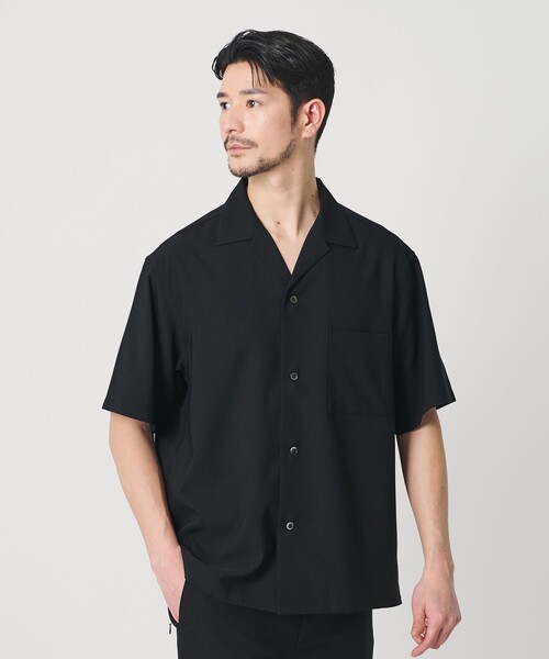BEAUTY&YOUTH UNITED ARROWS（ビューティーアンドユースユナイテッドアローズ）の「【WEB限定 WARDROBE SMART】 Reflax オープンカラー シャツ（シャツ/ブラウス・メンズ・ベージュ/ダークグレー/ブラック・M/S/XL/L）」の14枚目の写真
