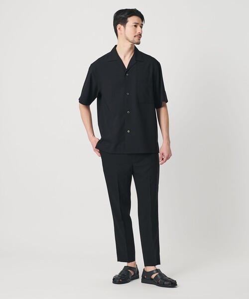 BEAUTY&YOUTH UNITED ARROWS（ビューティーアンドユースユナイテッドアローズ）の「【WEB限定 WARDROBE SMART】 Reflax オープンカラー シャツ（シャツ/ブラウス・メンズ・ベージュ/ダークグレー/ブラック・M/S/XL/L）」の15枚目の写真